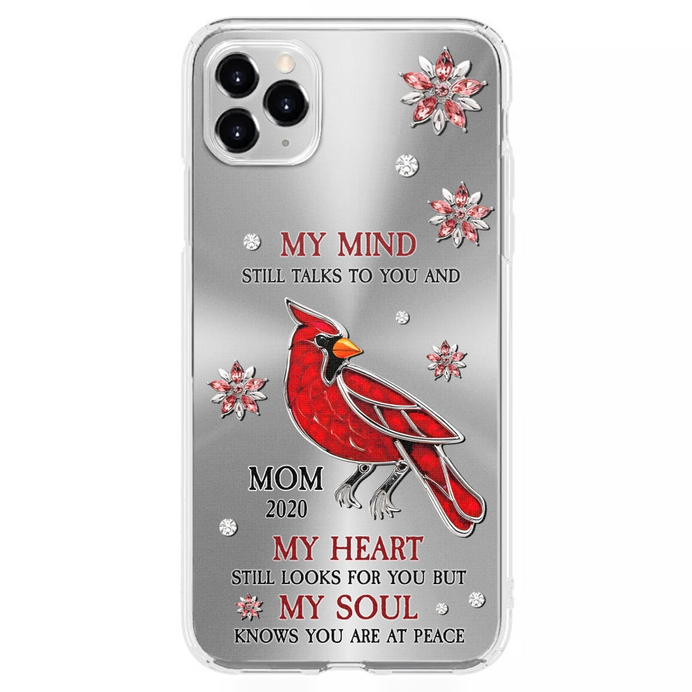 Cardinal Hummingbird My Mind My Heart My Soul - Personalized Custom Phone Case