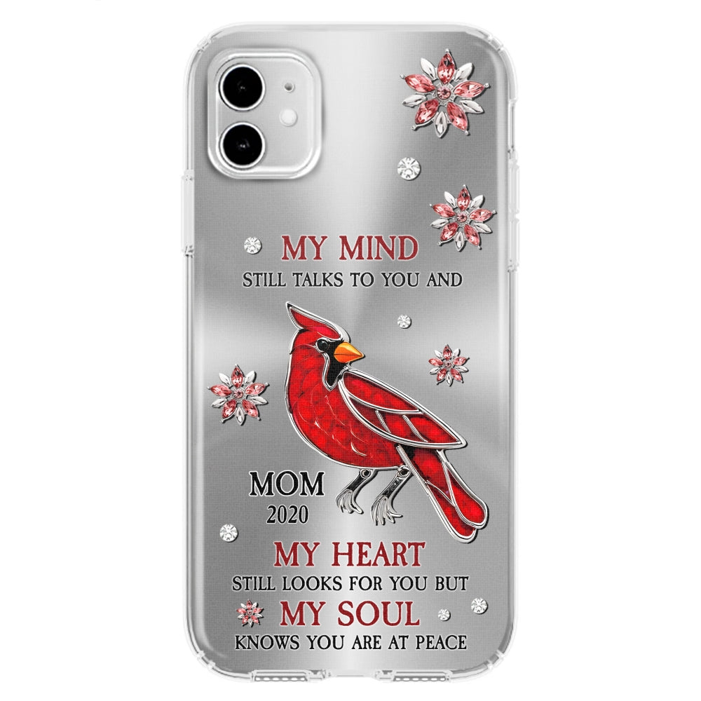 Cardinal Hummingbird My Mind My Heart My Soul - Personalized Custom Phone Case