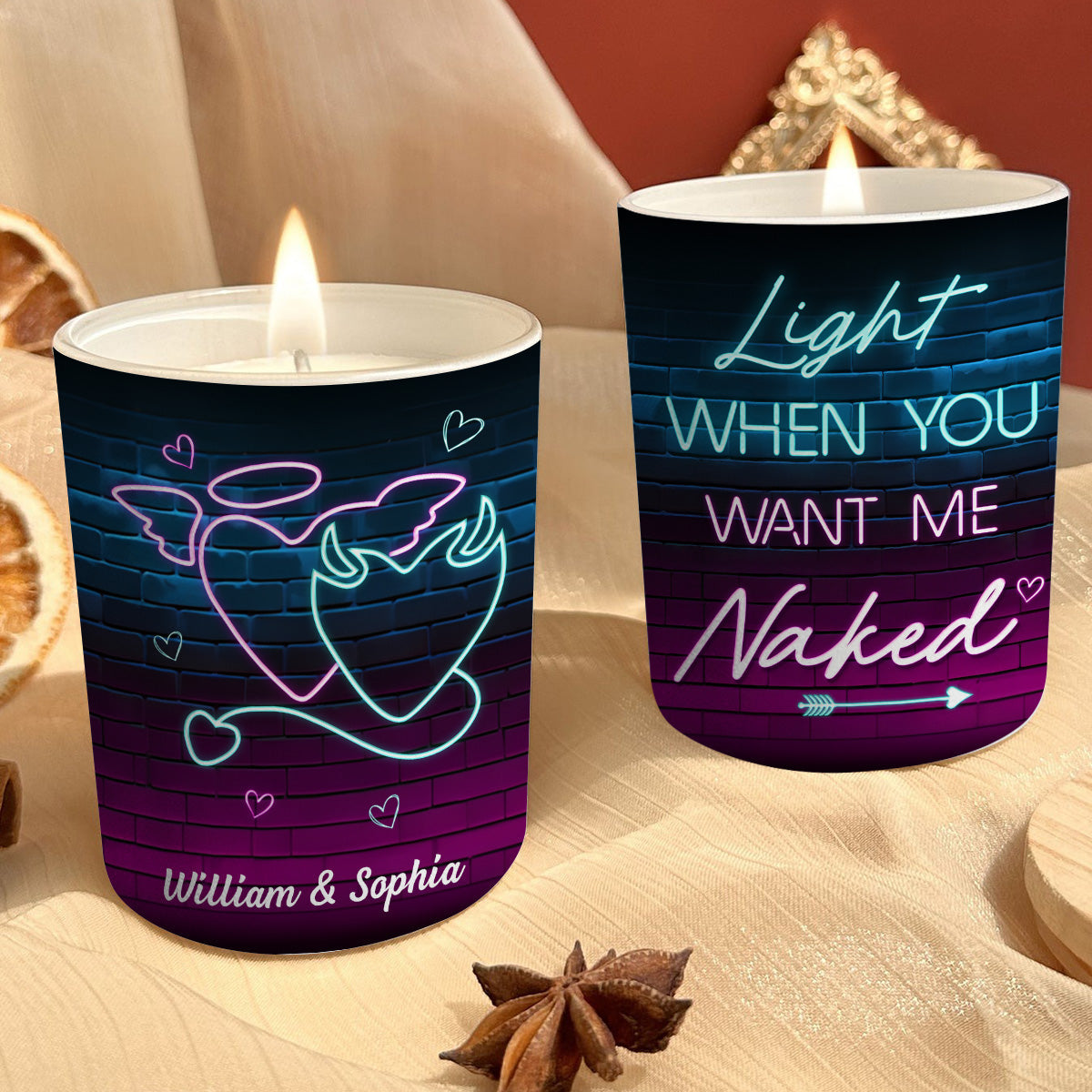 Light When You Want Me - Personalized Custom Candle