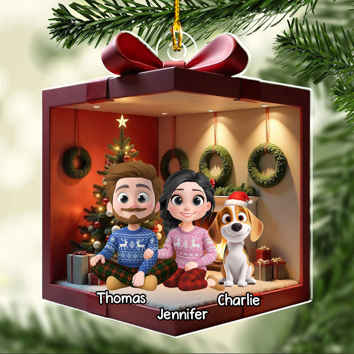 You Me Dog - Personalized Custom Acrylic Ornament