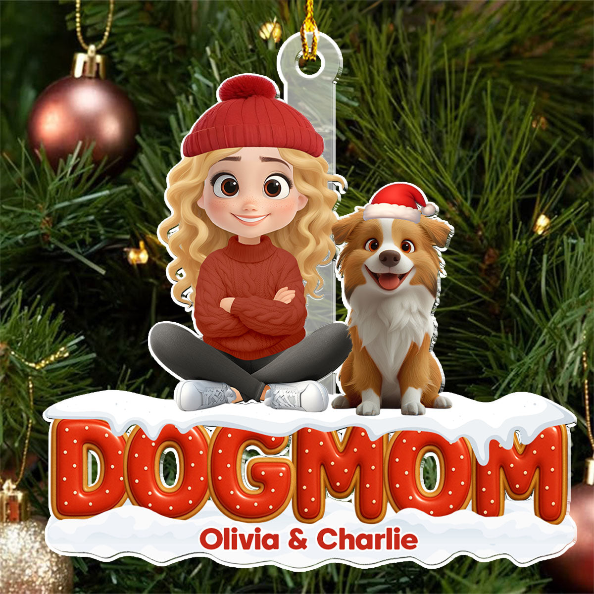 Our Unbroken Bond - Personalized Custom 3D Effect Acrylic Ornament