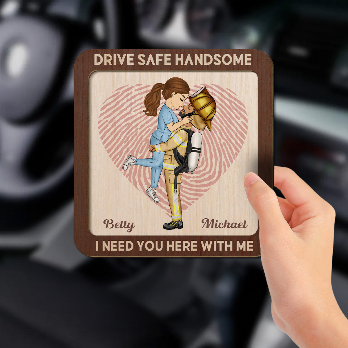 Loving You - Personalized Custom Car Visor Clip