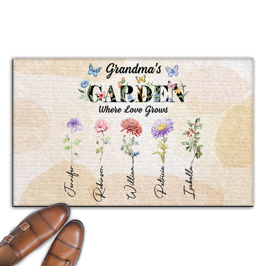 Grandma Garden - Personalized Custom Doormat