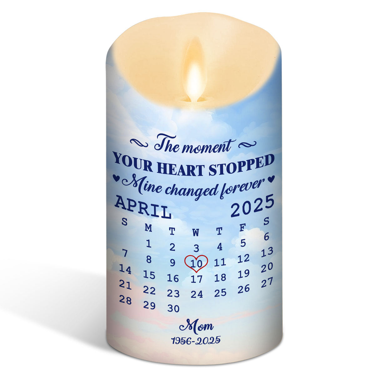 The Moment - Personalized Custom LED Candle