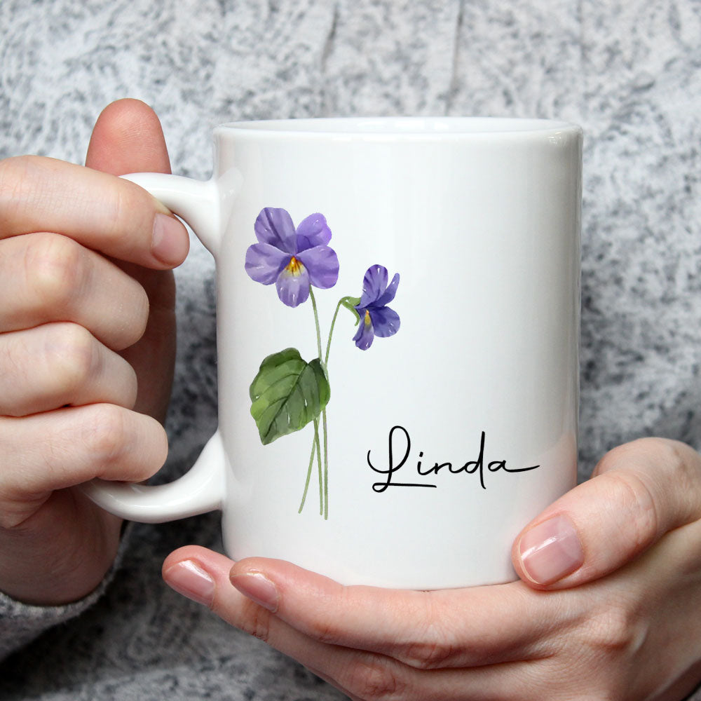 Friends Are Flowers That Never Fade - Personalized Custom Coffee Mug