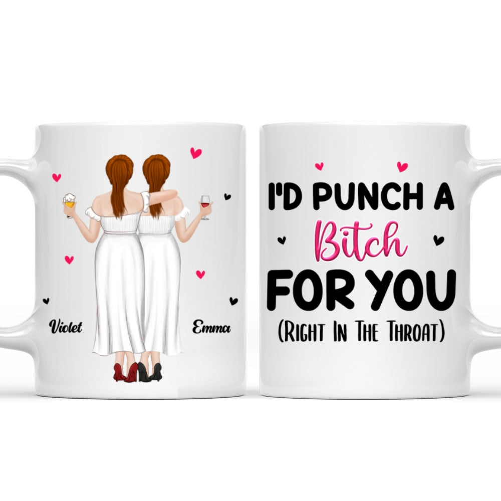 Right In The Throat - Personalized Custom Mug