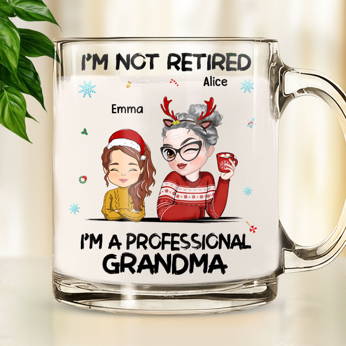 I Am Professional Grandma - Personalized Custom Glass Mug