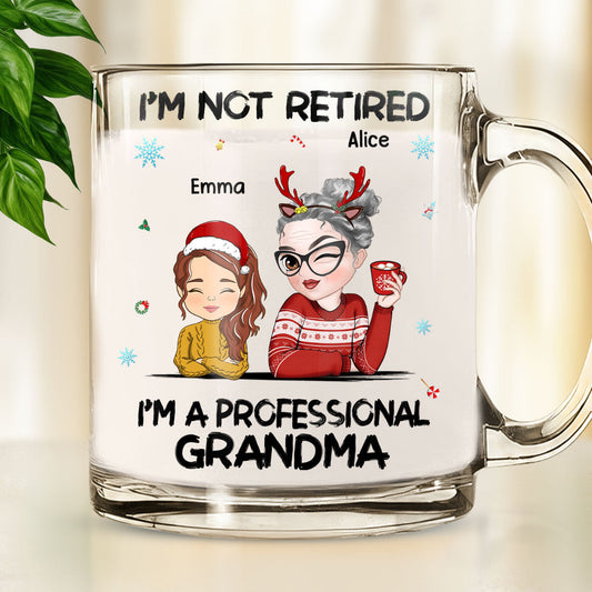 I Am Professional Grandma - Personalized Custom Glass Mug