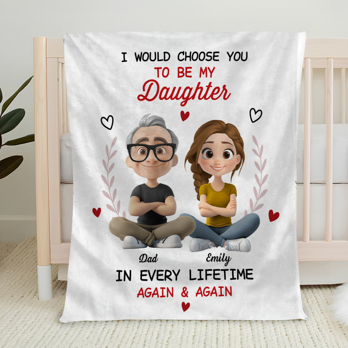 Always Choose You - Personalized Custom Fleece Blanket