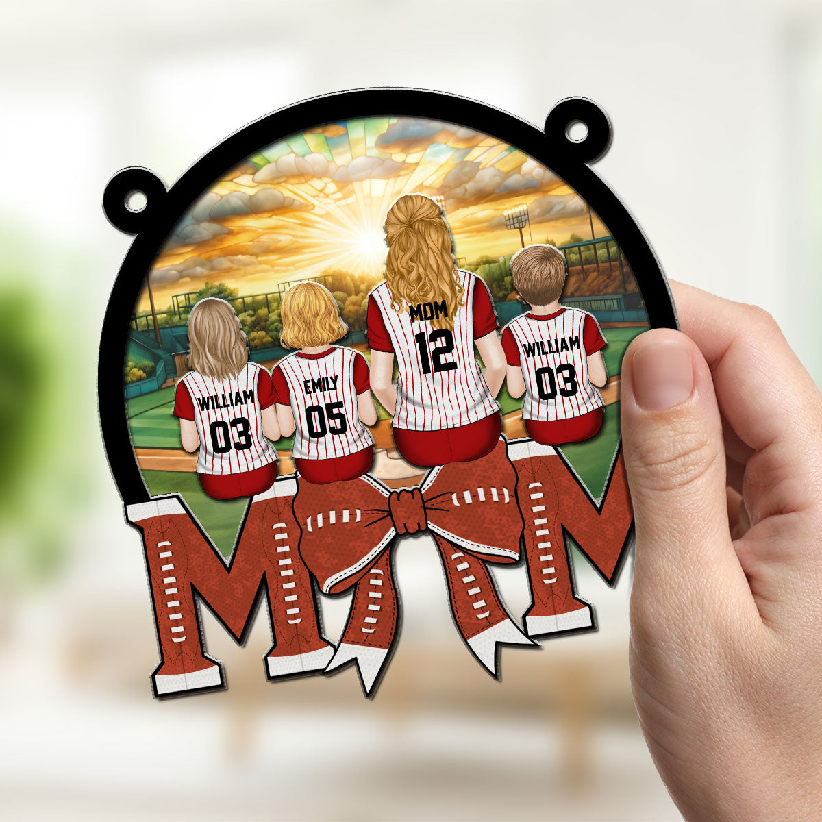 Best Mom Dream Team - Personalized Custom Suncatcher