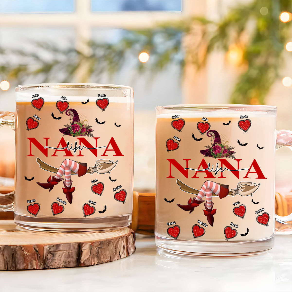 Grandma Life Witch - Personalized Custom Glass Mug