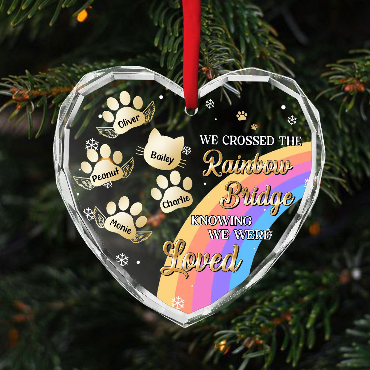 I Was Loved - Personalized Custom Glass Ornament