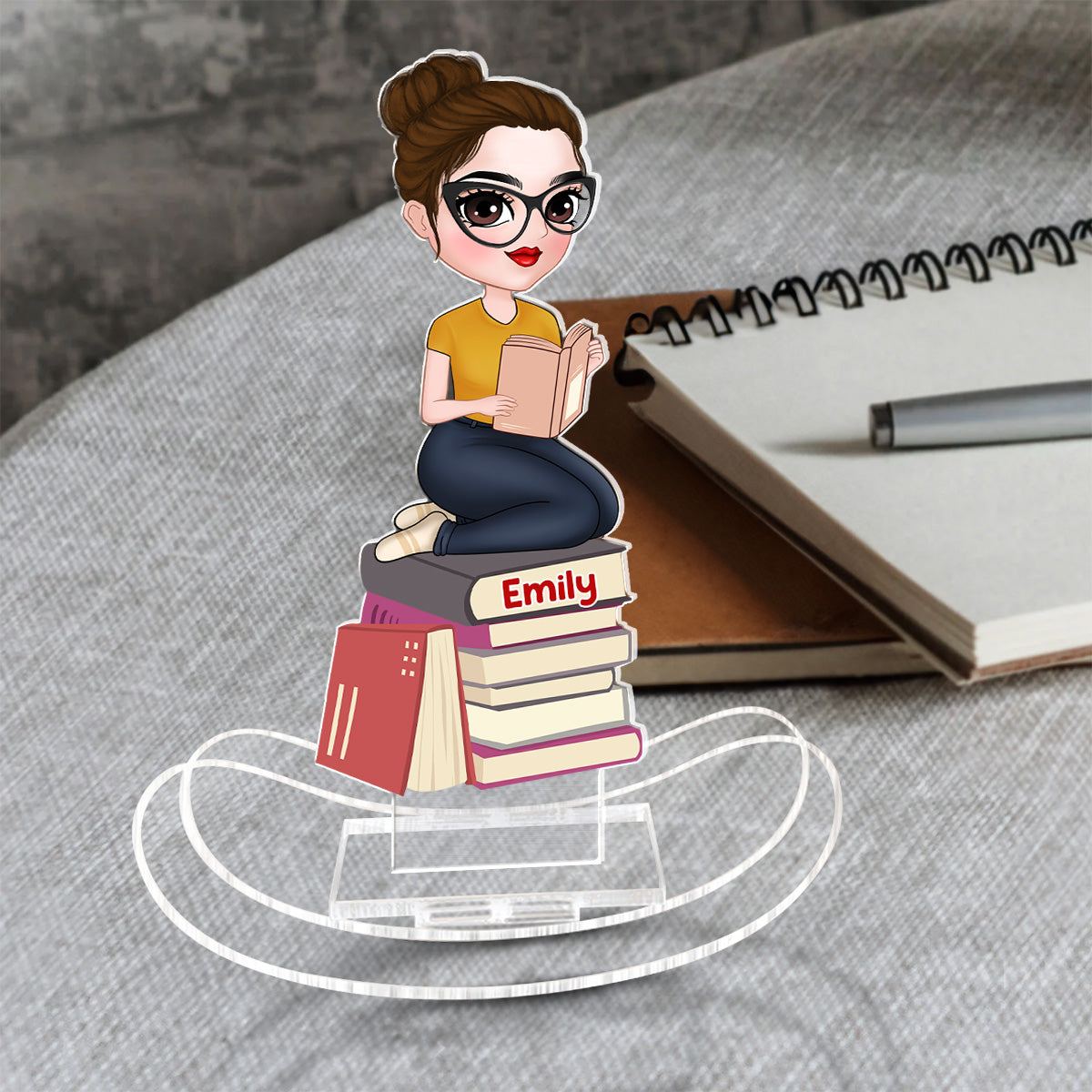 I Am A Book Lover - Personalized Custom Acrylic Shaking Stand