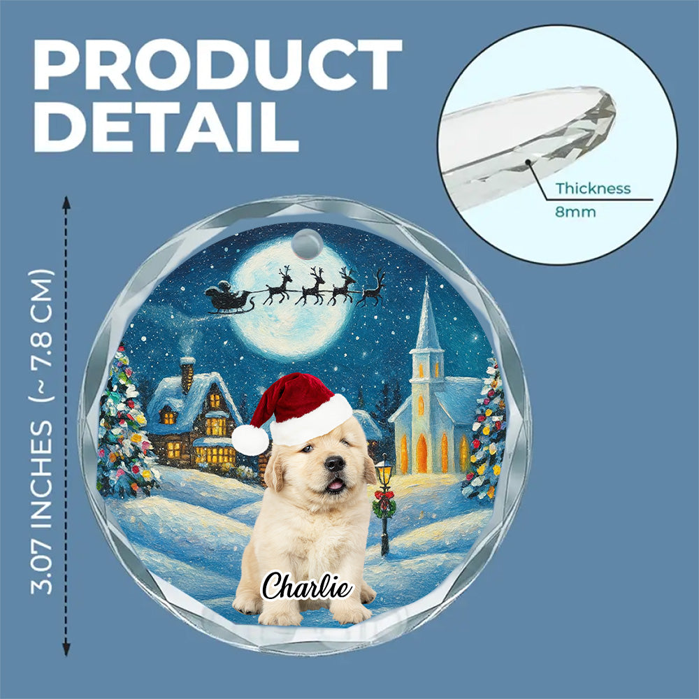 Falling In Me Photo - Personalized Custom Glass Ornament