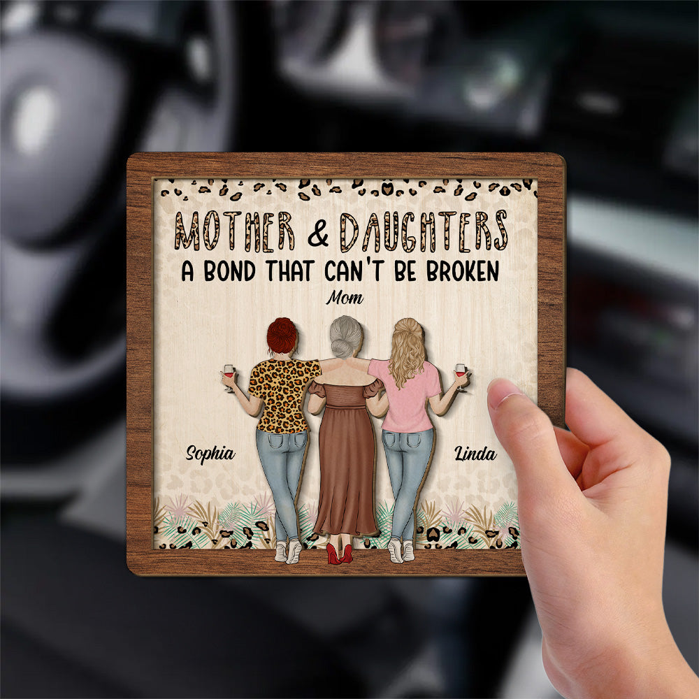 Mom And Daughter - Personalized Custom Car Visor Clip