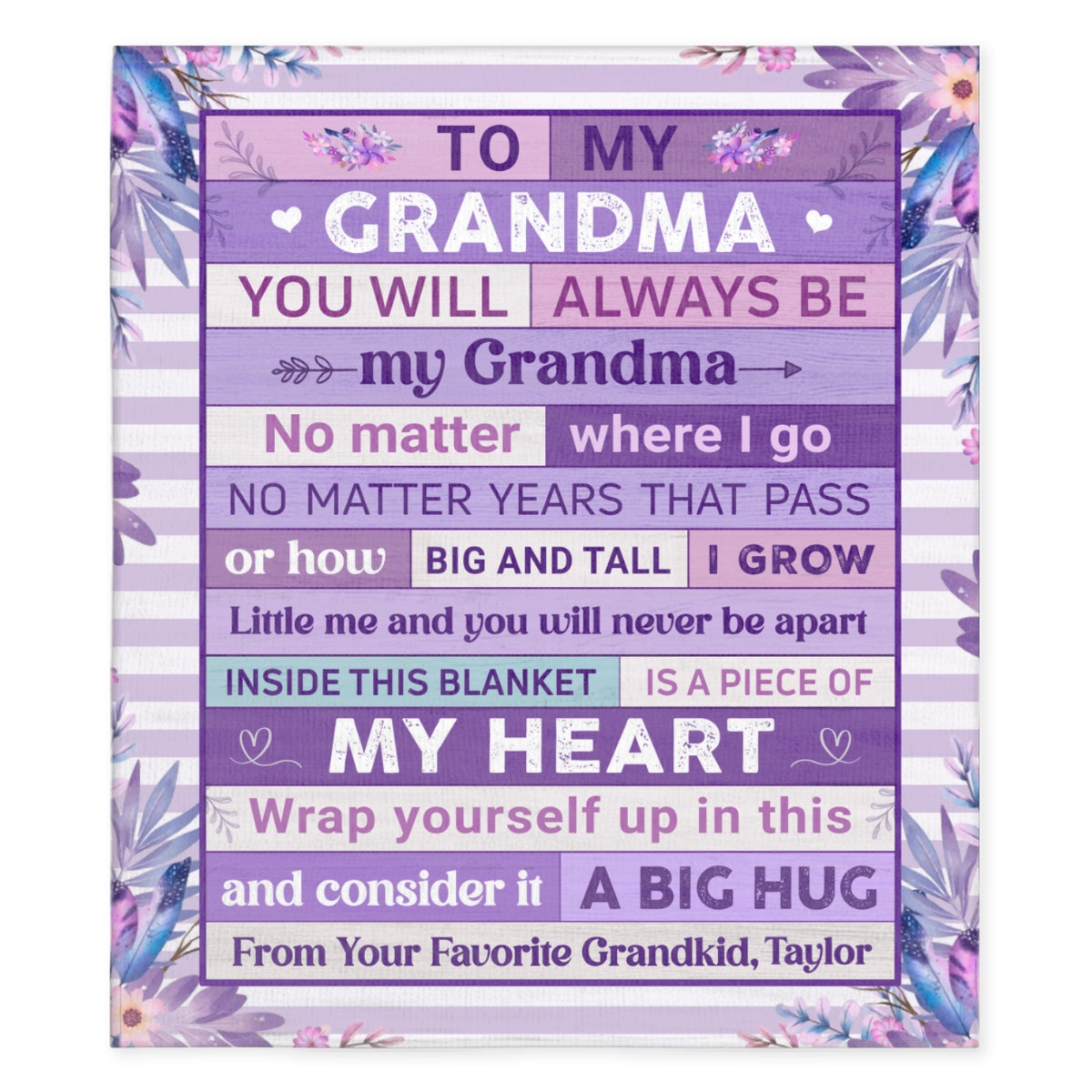 Inside This Blanket - Personalized Custom Fleece Blanket