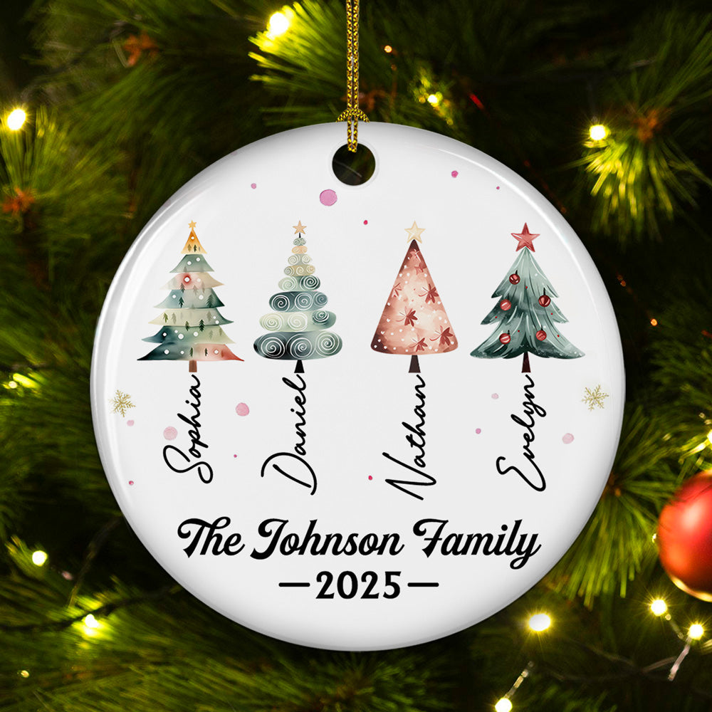 Family Themes - Personalized Custom Ceramic Ornament