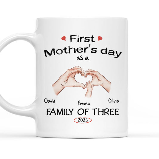 As A Family Of Three - Personalized Custom Coffee Mug