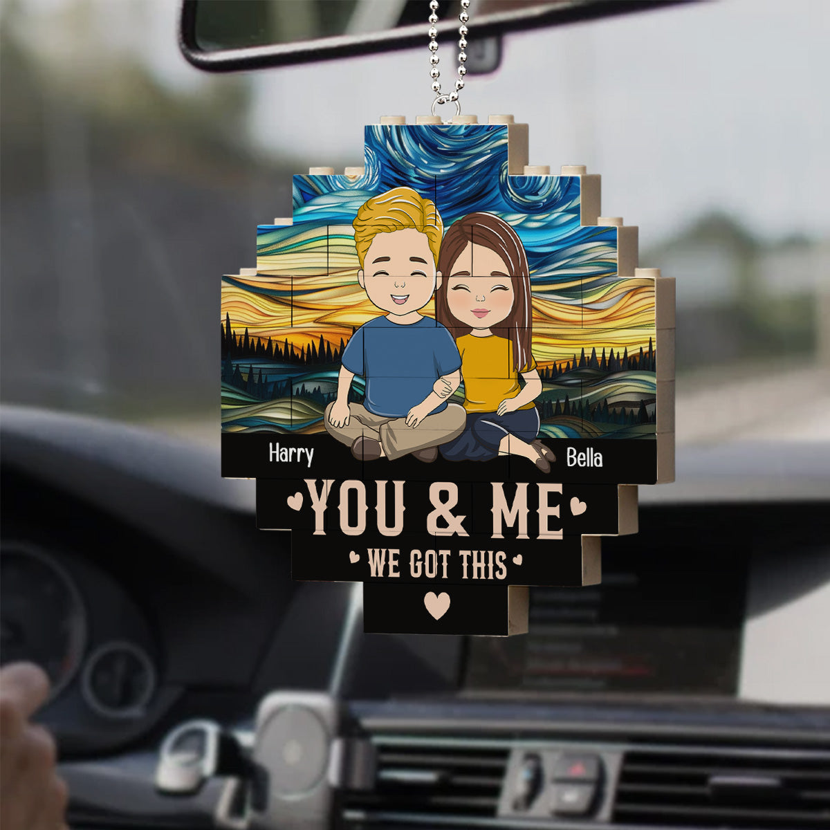 We Got This - Personalized Custom Puzzle Car Ornament