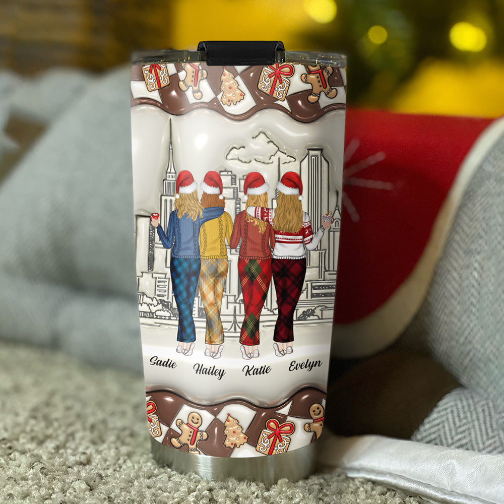 Grow Old Friend - Personalized Custom 3D Inflated Effect Tumbler