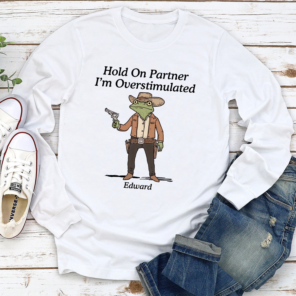 Hold On Partner - Personalized Custom Shirt