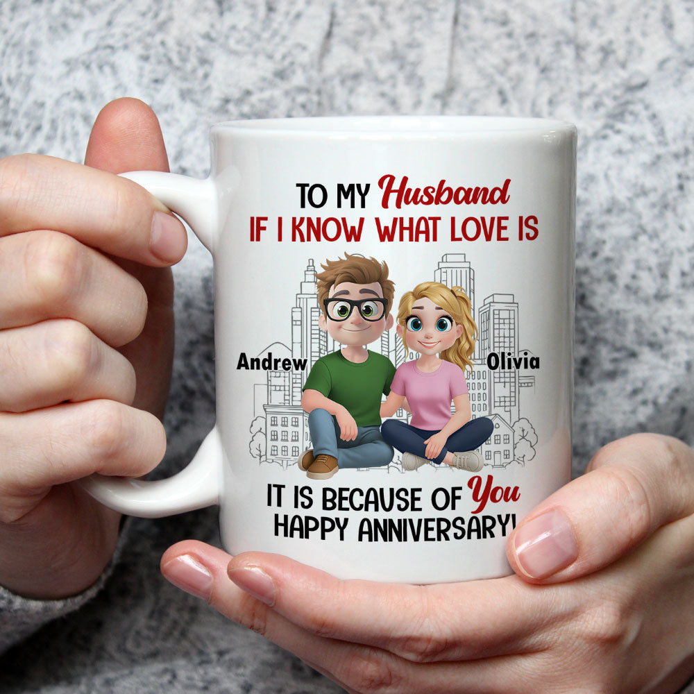 Love Means You And Me - Personalized Custom Coffee Mug