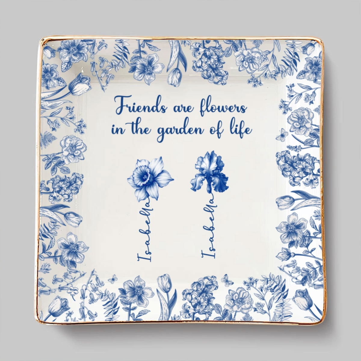 Friends Are Sunshine For Souls - Personalized Custom Jewelry Dish