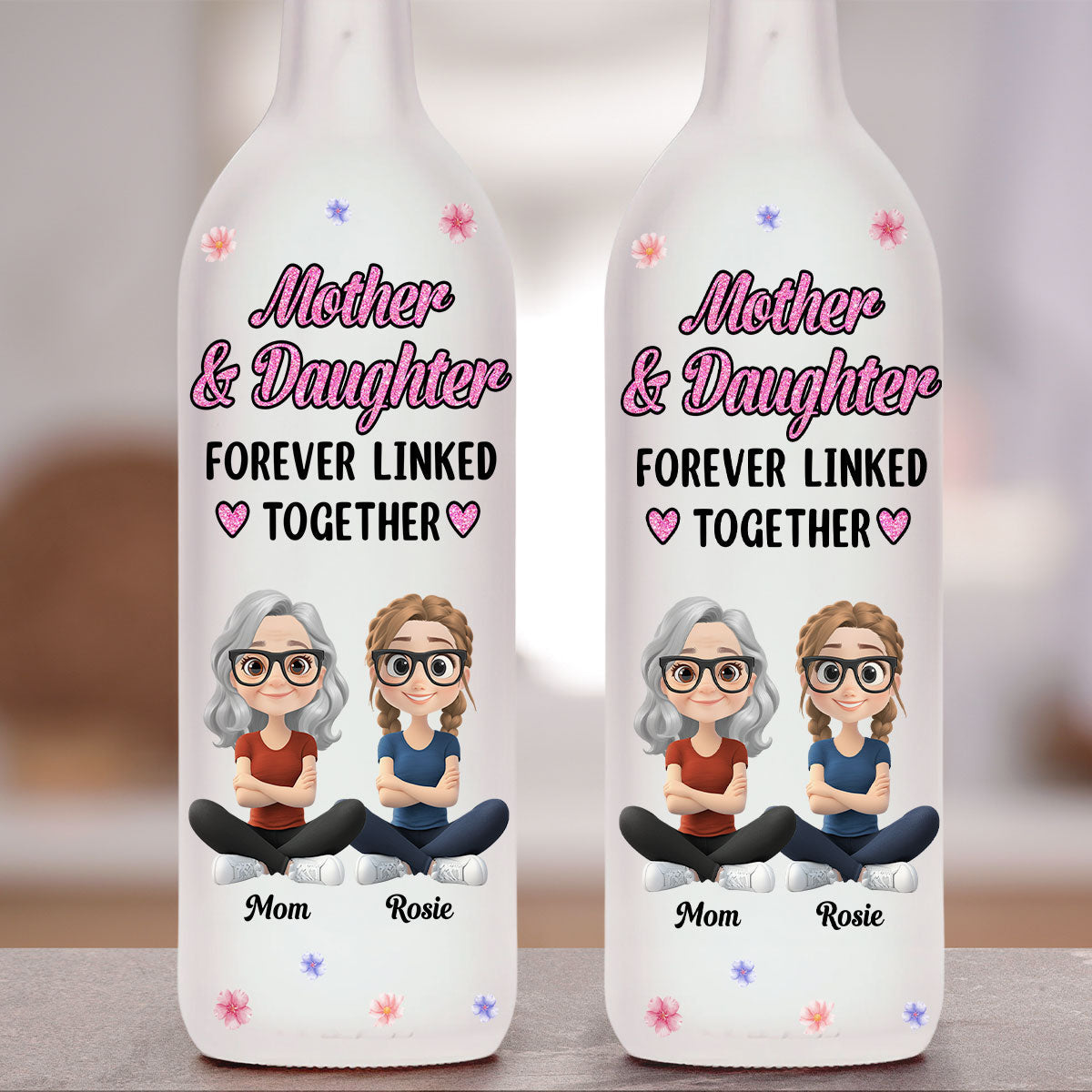 Loving Gift For Mommy - Personalized Custom Bottle Lamp