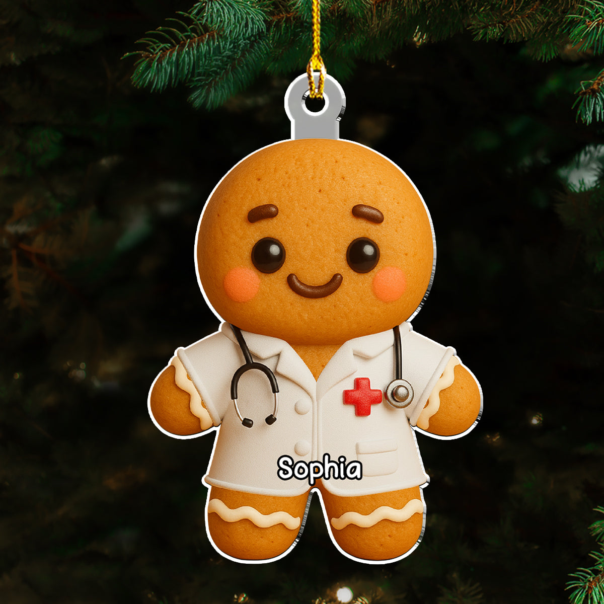 Job Gingerbread - Personalized Custom Acrylic Ornament