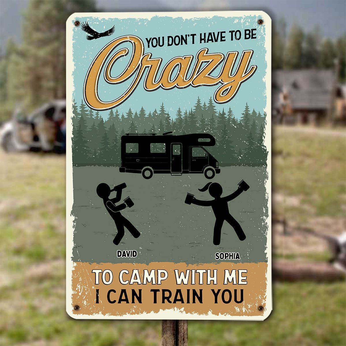 Campfire Smoke Is My Perfume - Personalized Custom Metal Signs