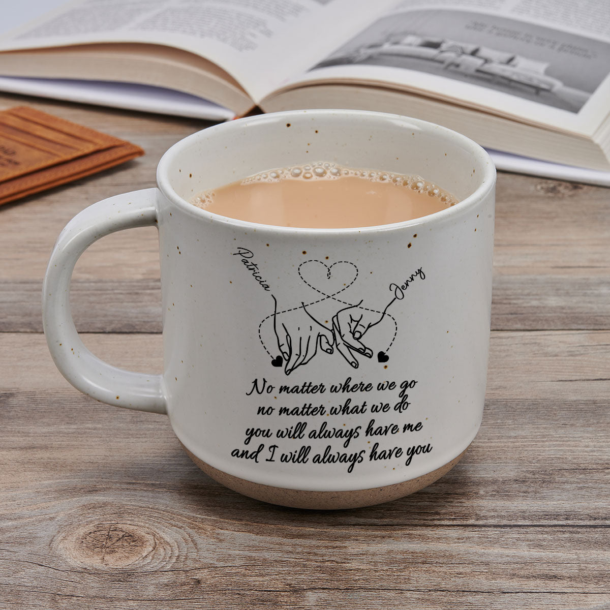 Forever Friends, Forever Young  - Personalized Custom Pottery Mug