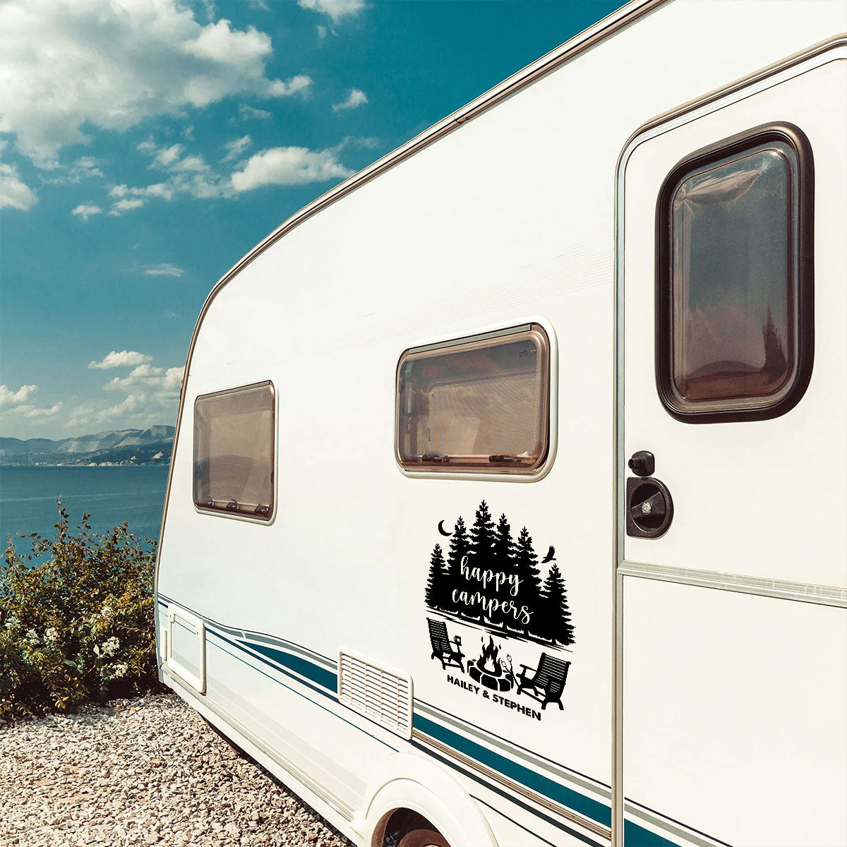 Our Happy Place - Personalized Custom Decal