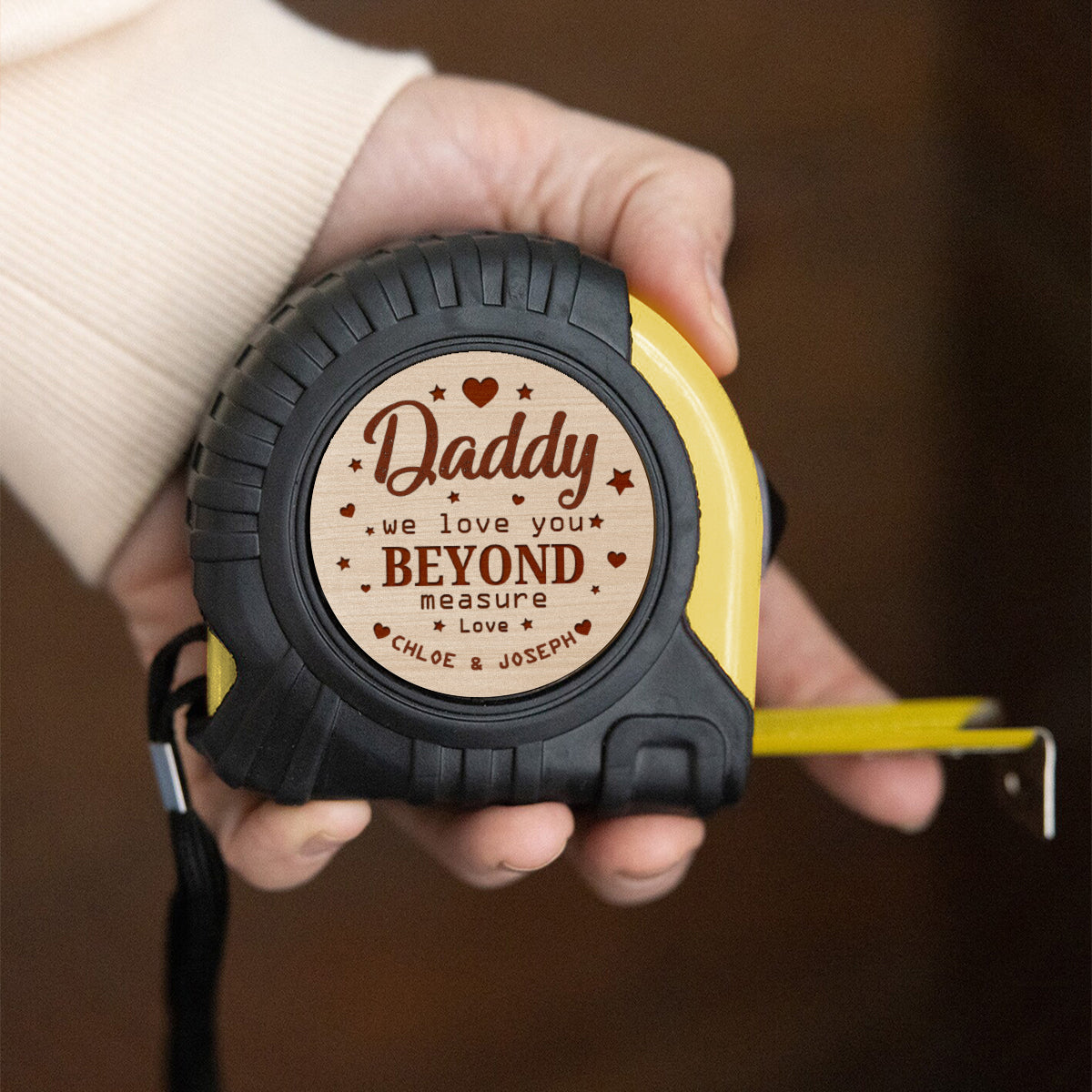 We Love You Beyond Measure Dad  - Personalized Custom Tape Measure