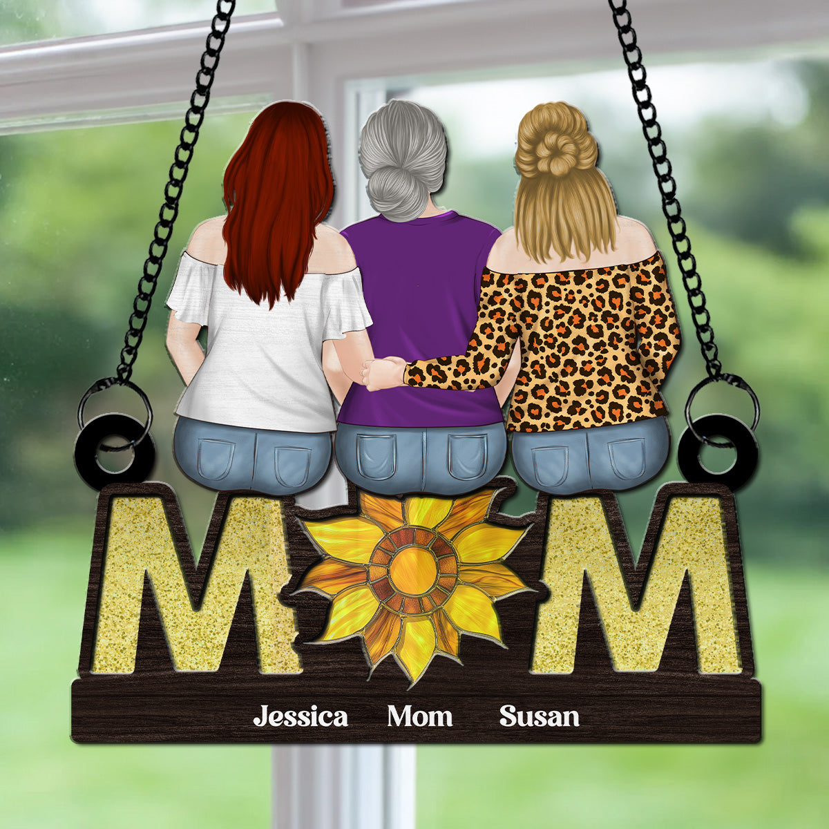 Sunflower Love - Personalized Custom Suncatcher