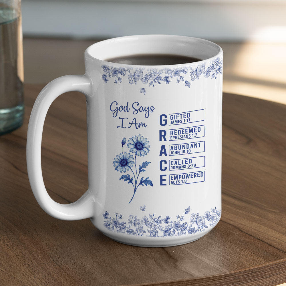 As God Says - Personalized Custom Coffee Mug