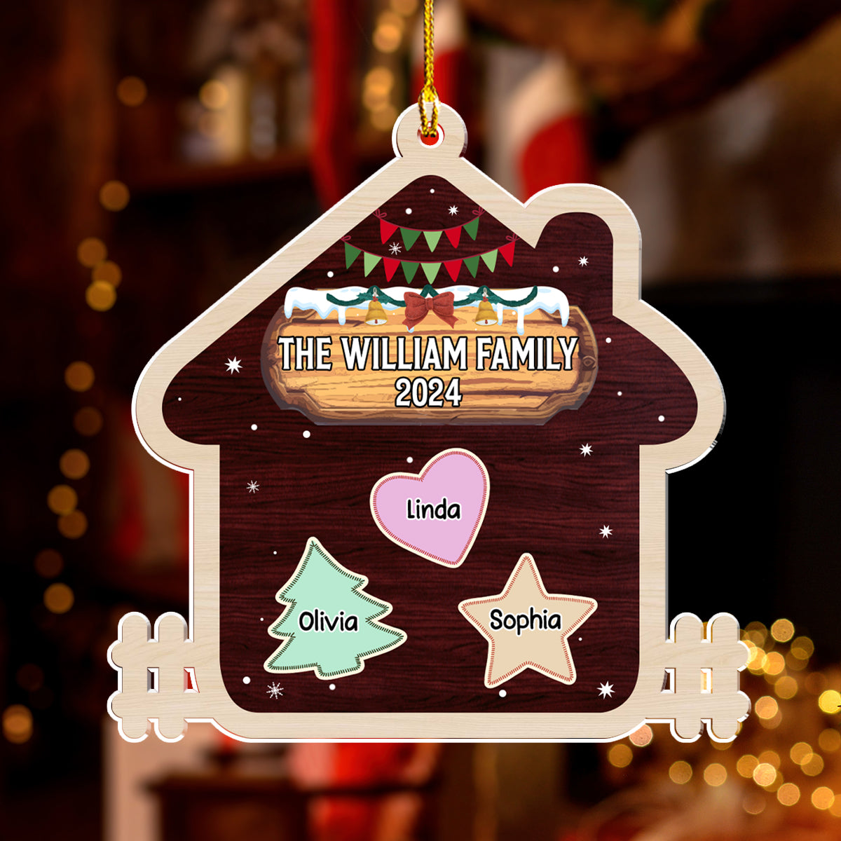 The Christmas House - Personalized Custom Acrylic Ornament