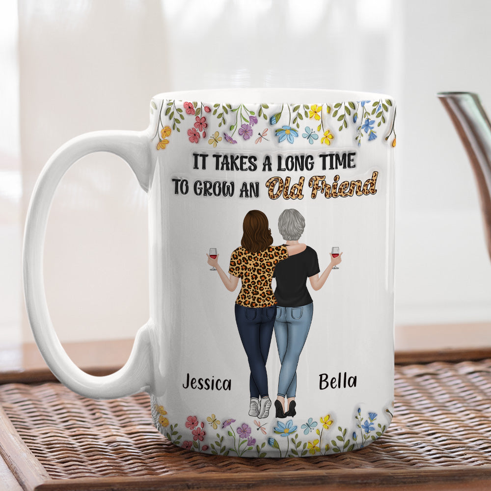 It Takes Us A Long Time - Personalized Custom 3D Inflated Effect Coffee Mug