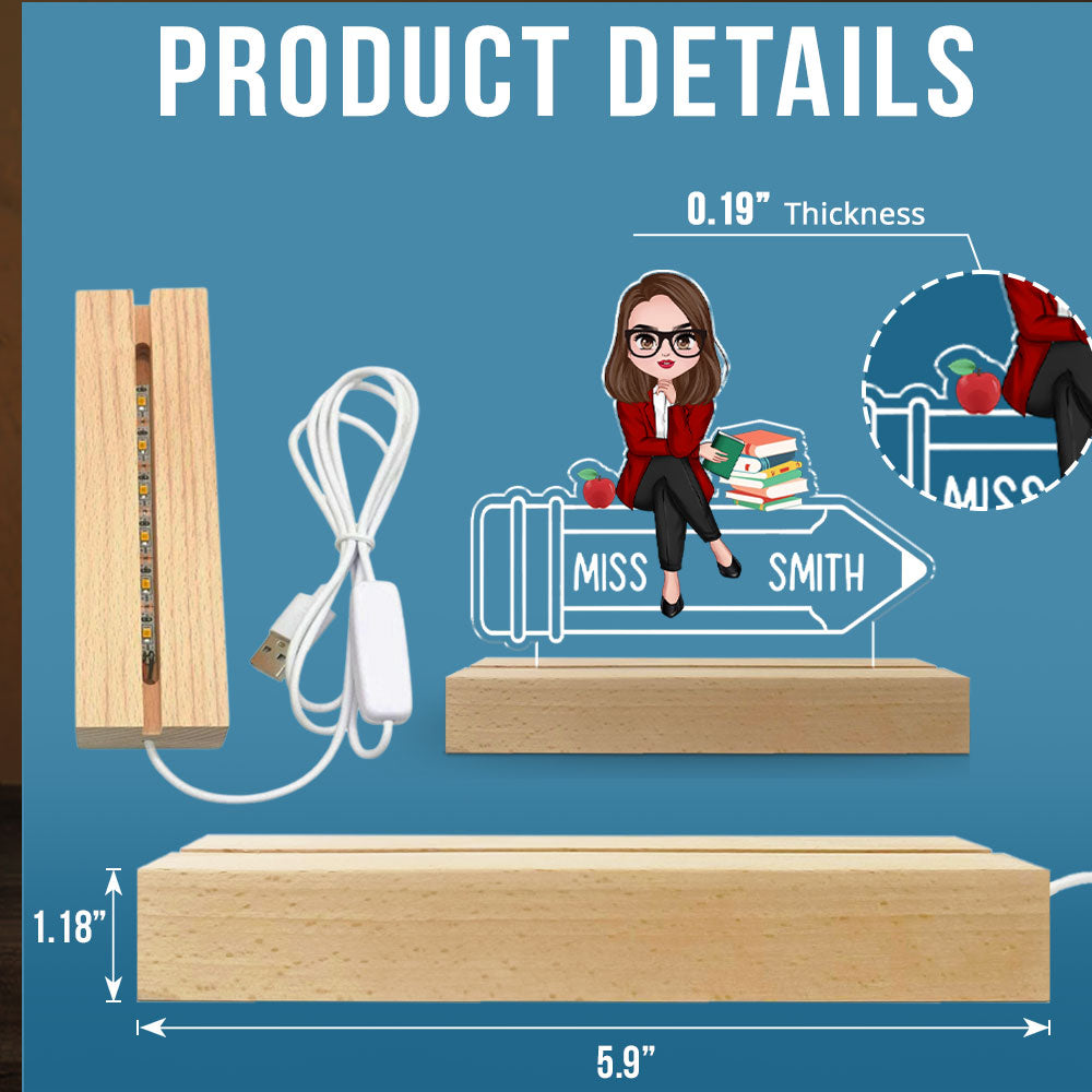 Teaching Is My Jam - Personalized Custom LED Light