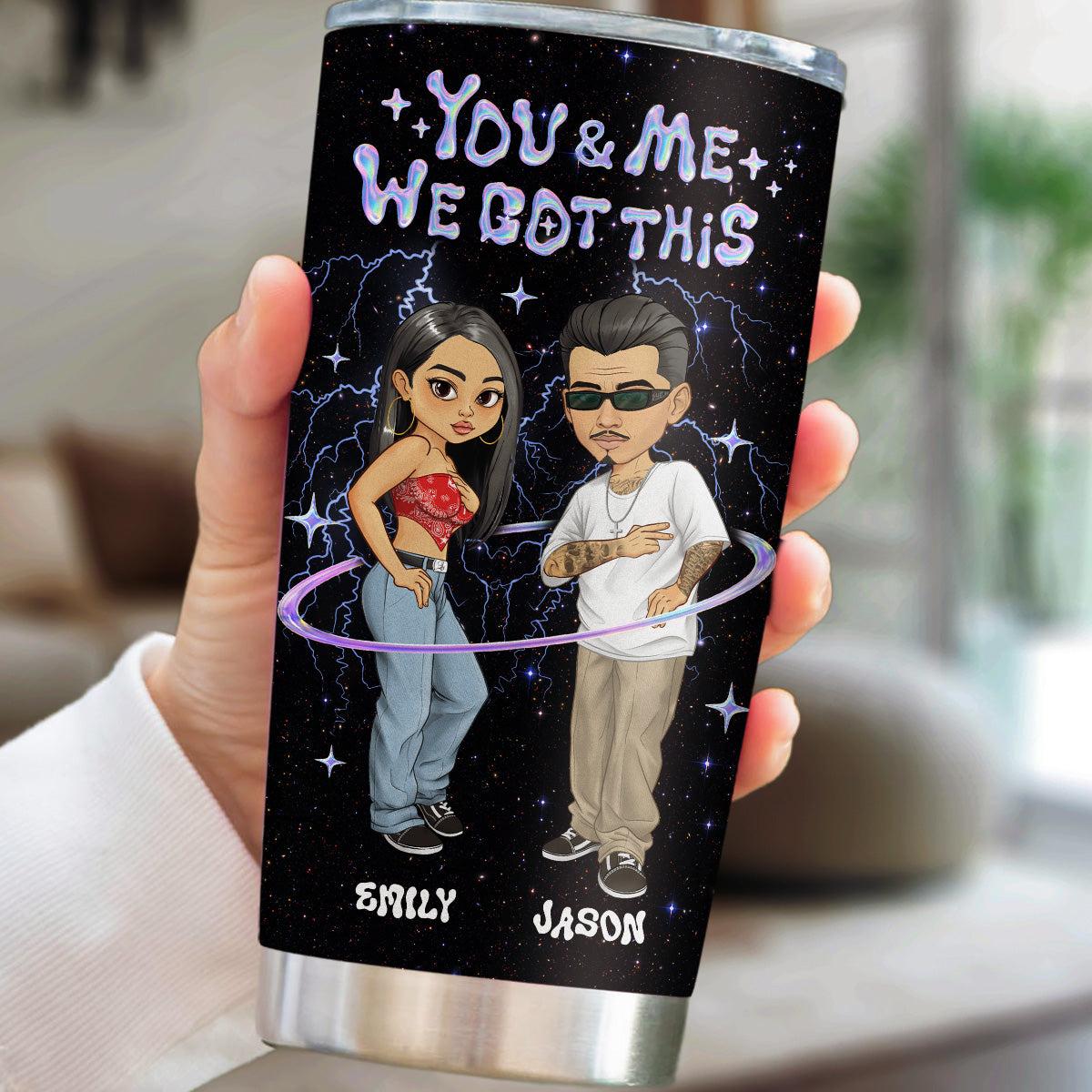 Couple Hologram - Personalized Custom Tumbler