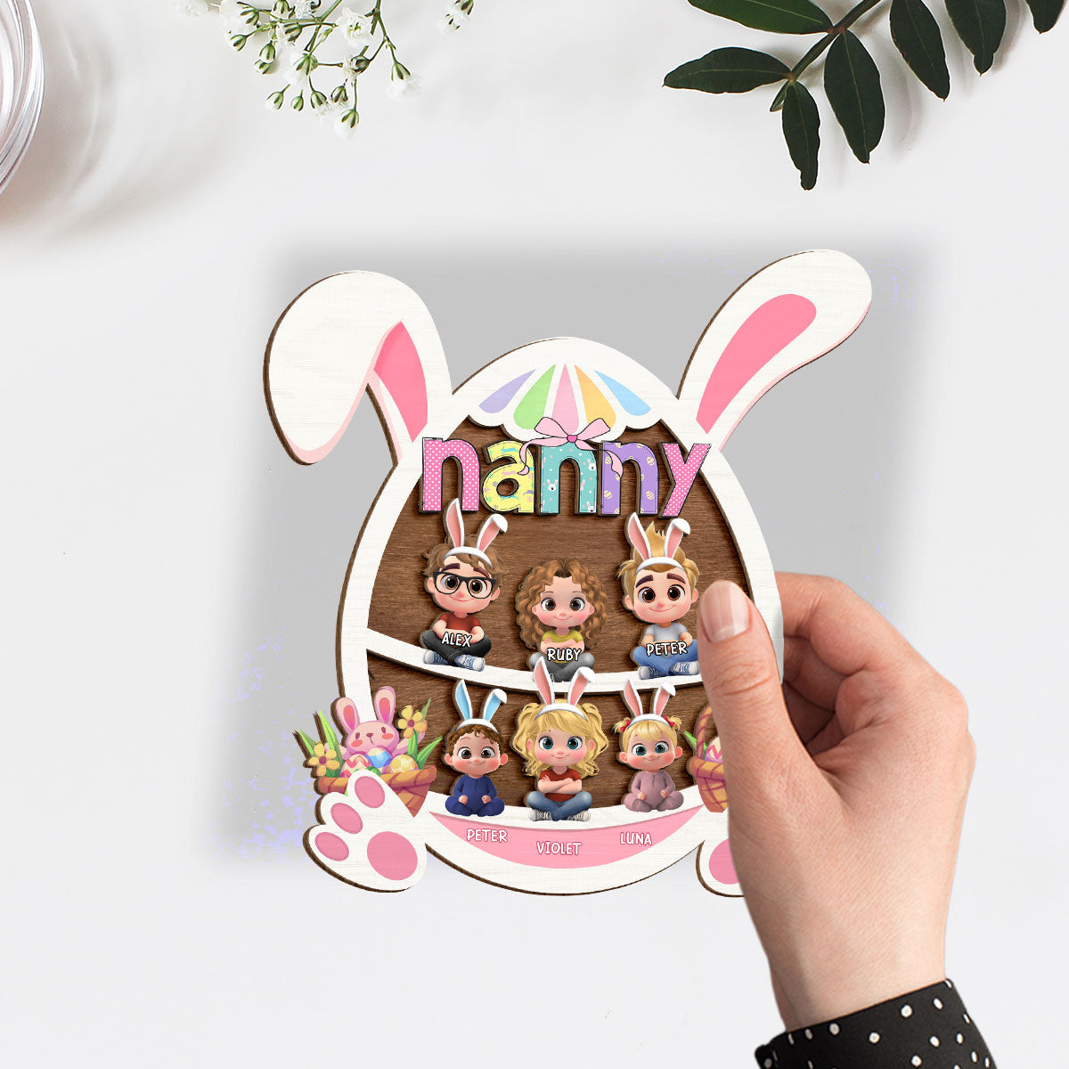 The Love of Grandma Is Pure Magic - Personalized Custom Wooden Plaque