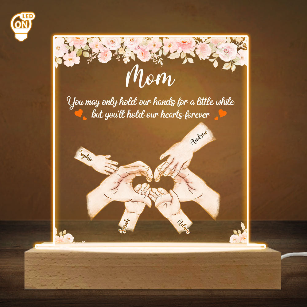 Hold Our Hearts - Personalized Custom LED Light