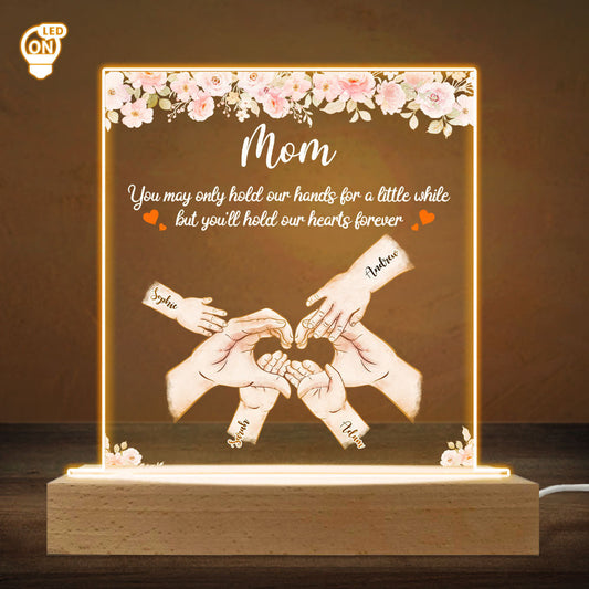 Hold Our Hearts - Personalized Custom LED Light