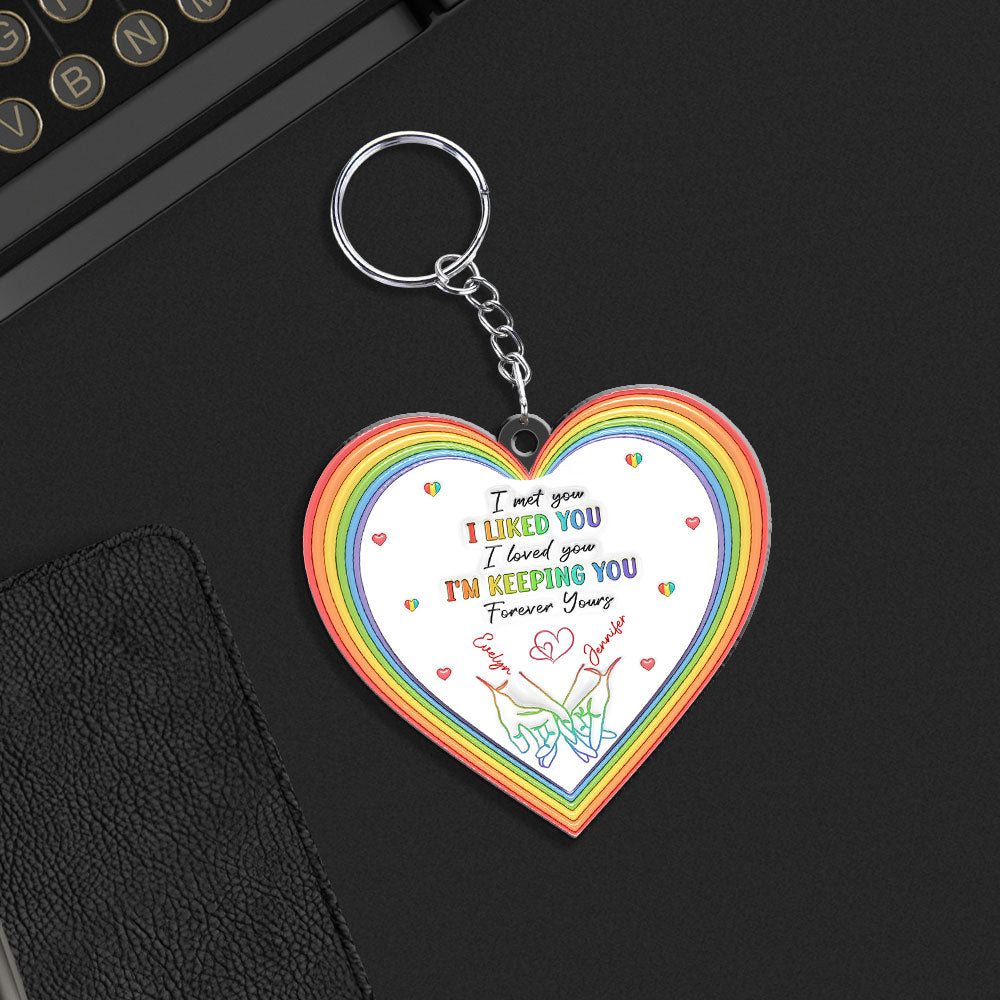 Love is Love - Personalized Custom Acrylic Keychain