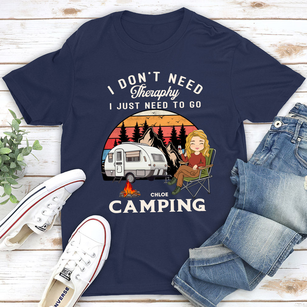 Therapy Camping 2 - Personalized Custom Unisex T-shirt