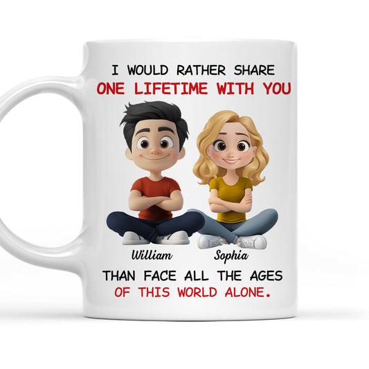 One Lifetime With You - Personalized Custom Coffee Mug