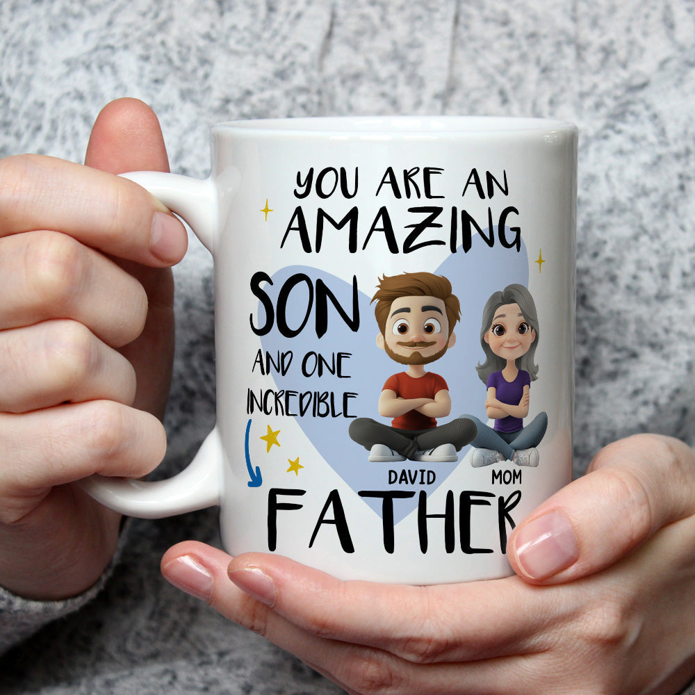 Incredible Father - Personalized Custom Coffee Mug