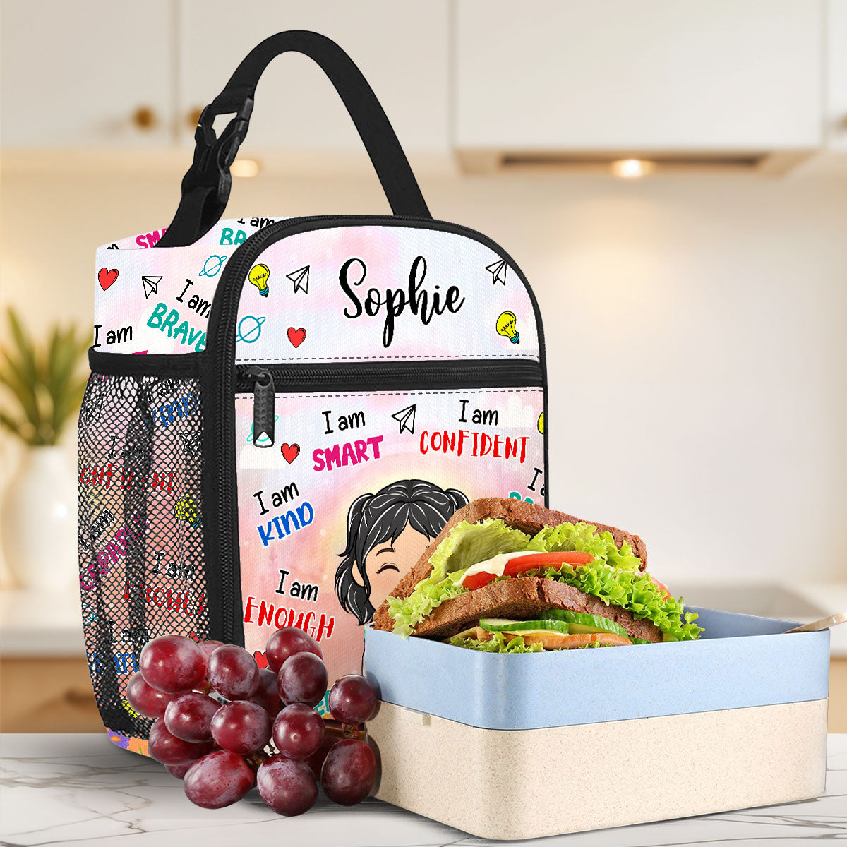 Back To School - Personalized Custom Insulated Lunch Bag