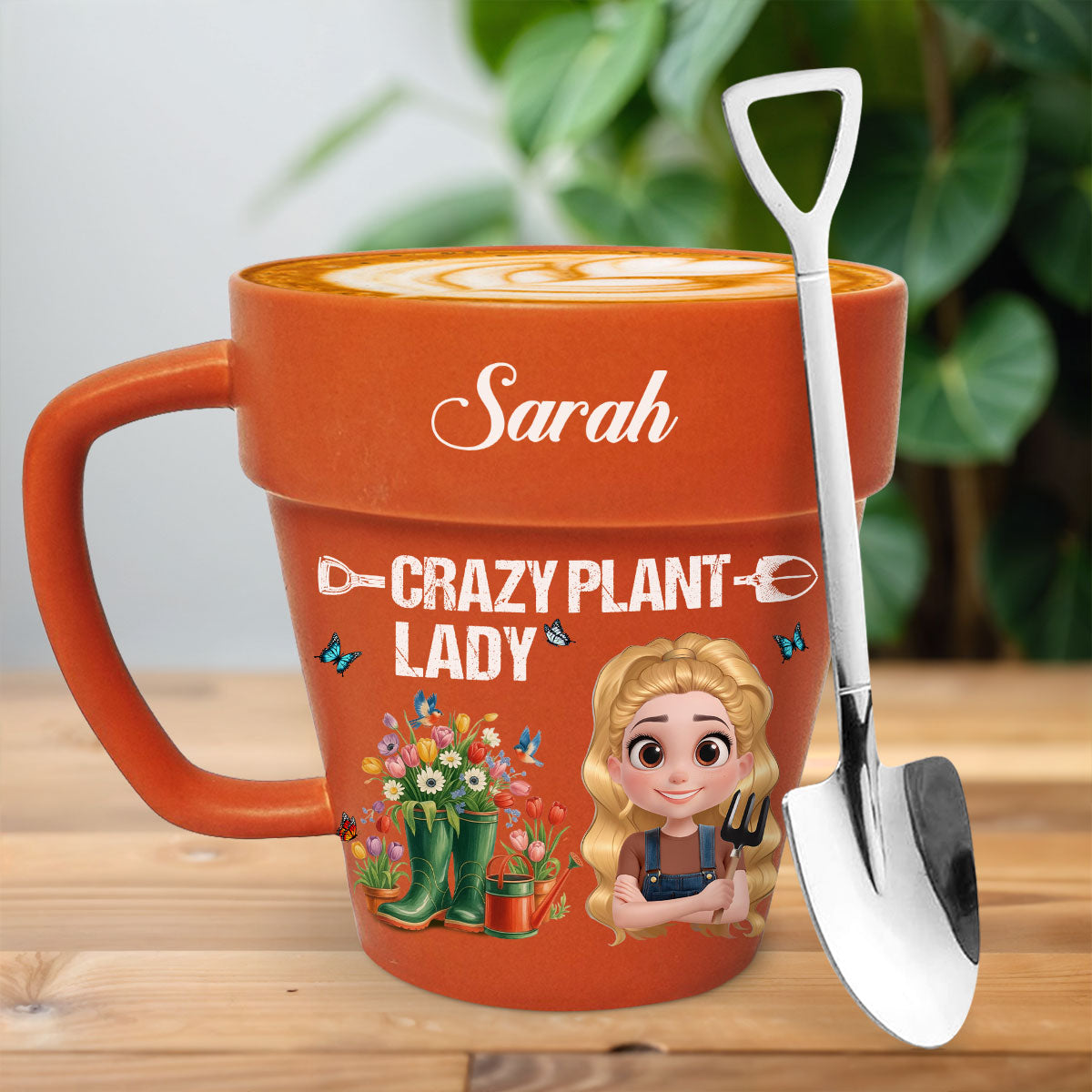 Crazy Plant Lady - Personalized Custom Plant Pot Mug