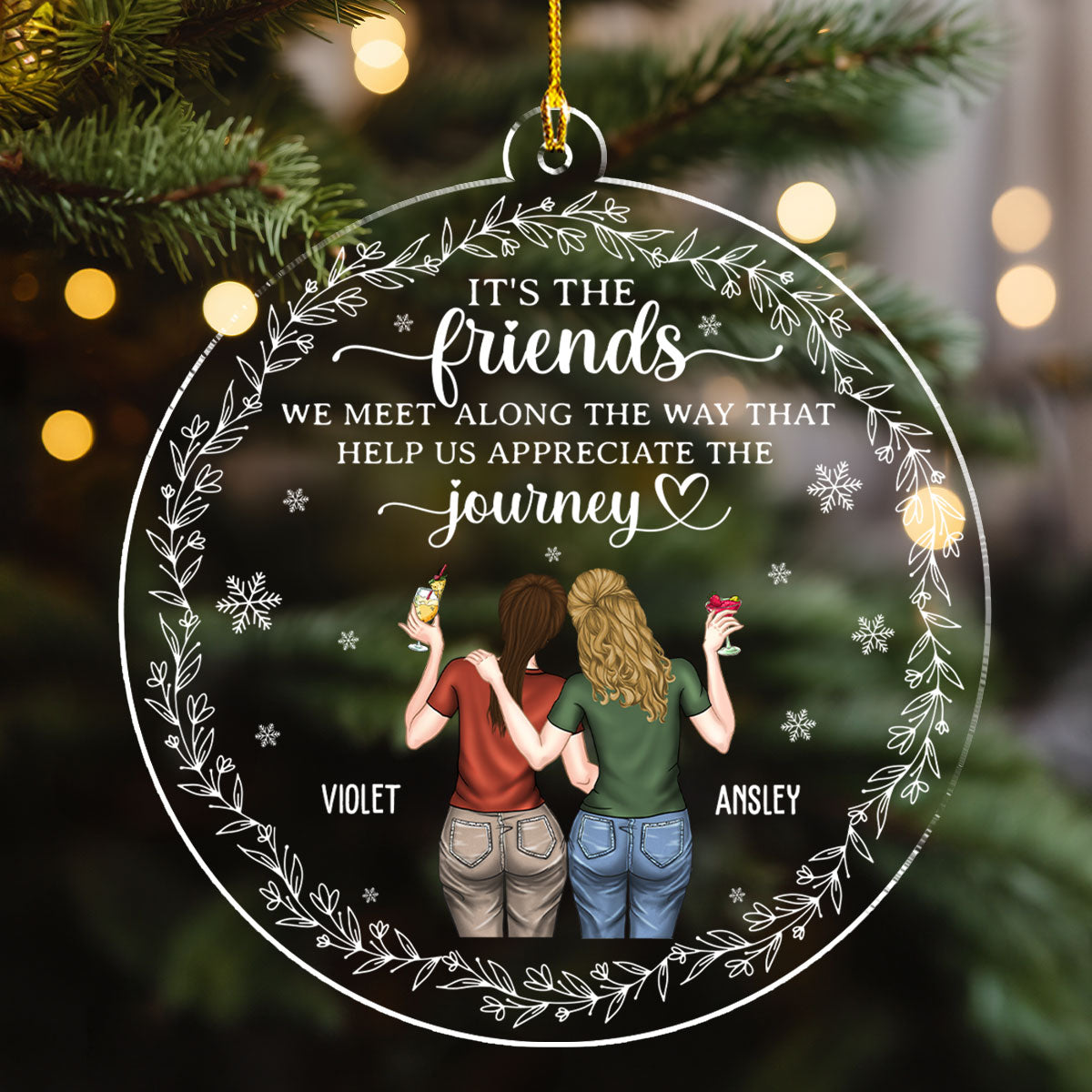 Appreciate The Journey - Personalized Custom Acrylic Ornament