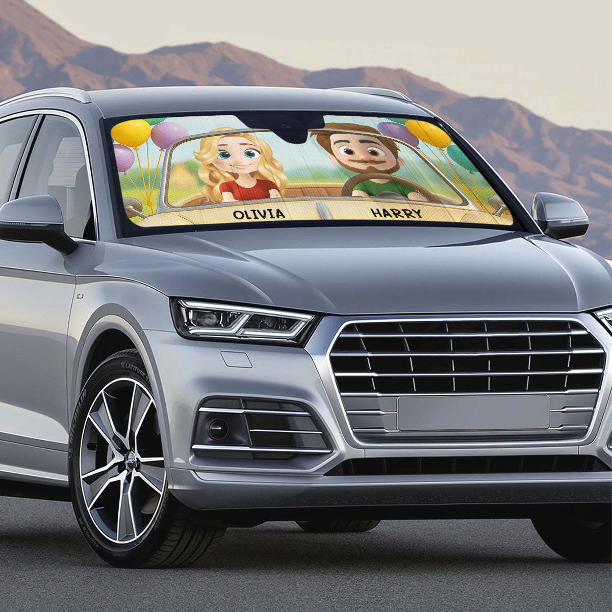 Forever Ride Together - Personalized Custom Car Sunshade